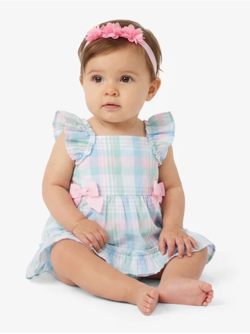 DRAPER JAMES Pastel‎ Plaid Dress